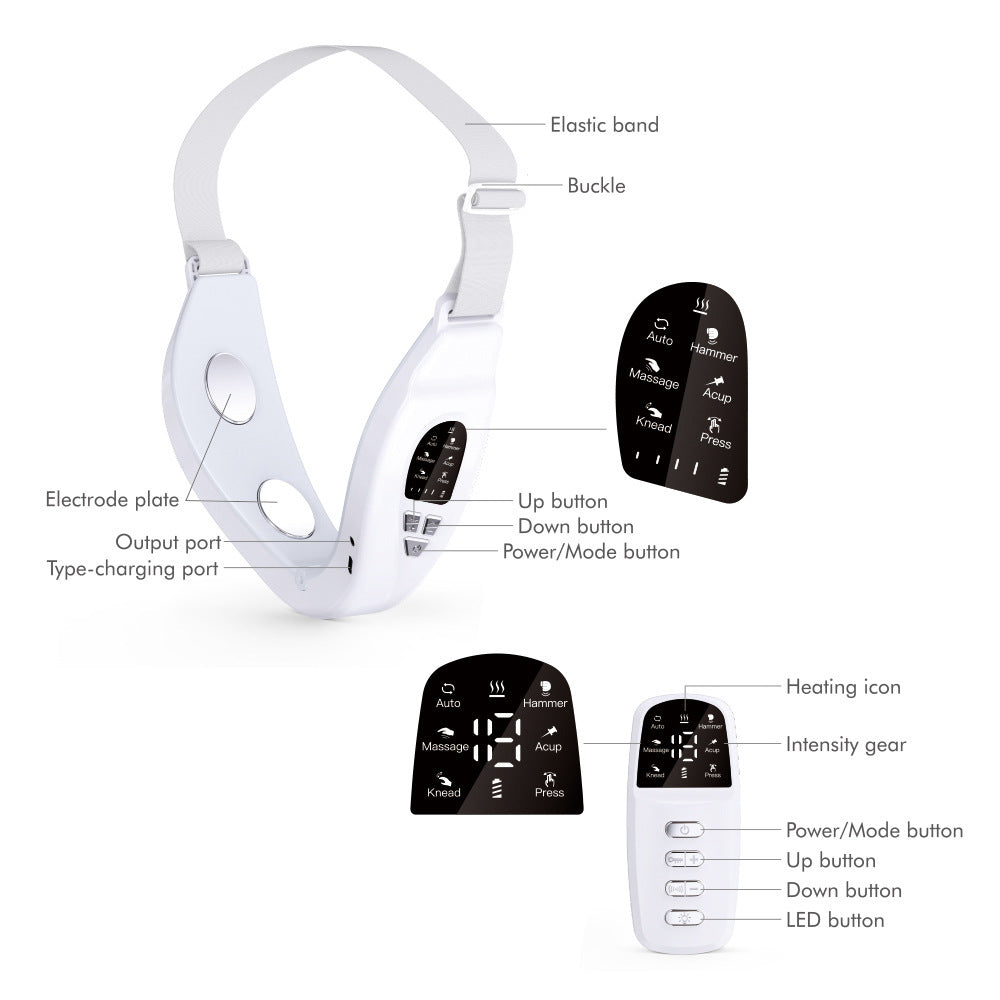 Remote Control Type EMS Micro Current Massage V Face Slimming